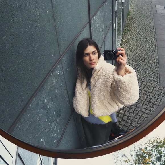 ZARA CROPPED FAUX SHEARLING PUFFER JACKET -- OUT OF STOCK - Picture 3 of 6